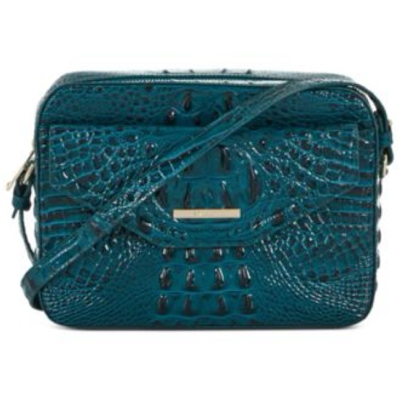 Brahmin NWOT
Shea Leather Crossbody Croc-Embossed Teal Crossbody Bag NoDUSTBAG - Picture 2 of 7
